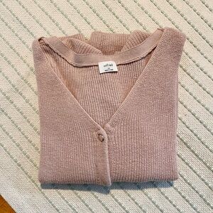 Aritzia Wilfred Front to Back Cardigan in Dusty Rose XS